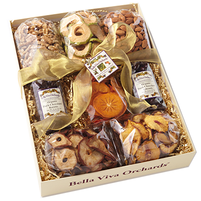 Organic Fruit, Nuts & Chocolates Gift Crate