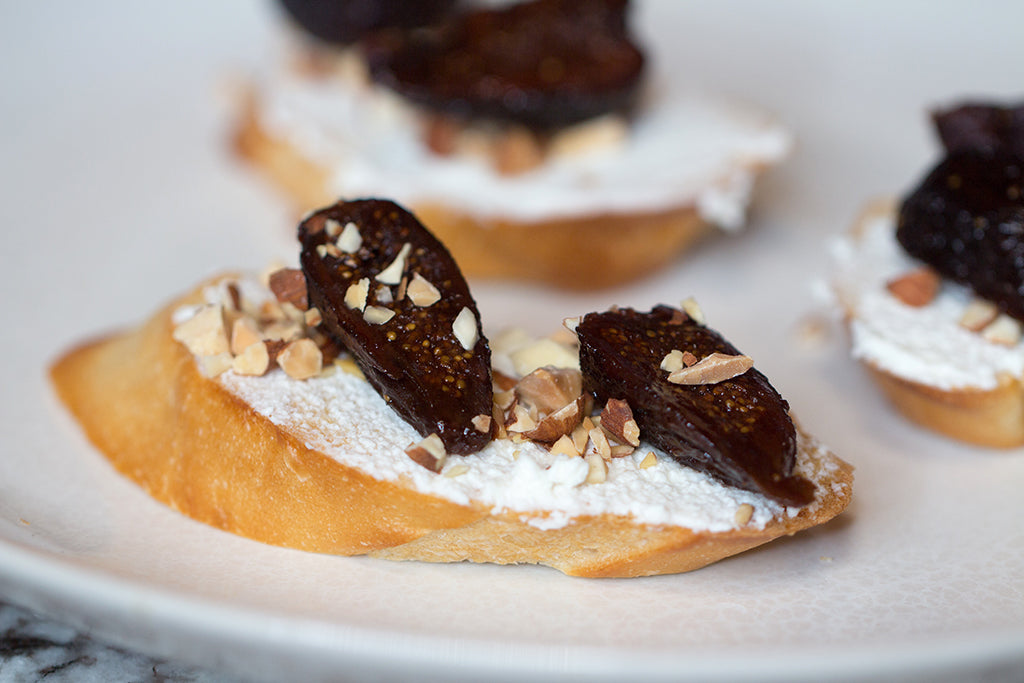 In the Kitchen: Bella Viva Orchards Fig, Almond and Ricotta Toasts
