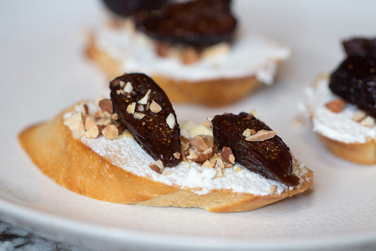 In the Kitchen: Bella Viva Orchards Fig, Almond and Ricotta Toasts