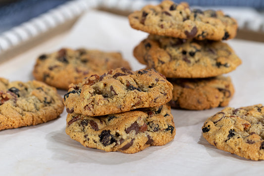 In the Kitchen: Almond Flour Blueberry Pecan Cookies with Cacao Chips!
