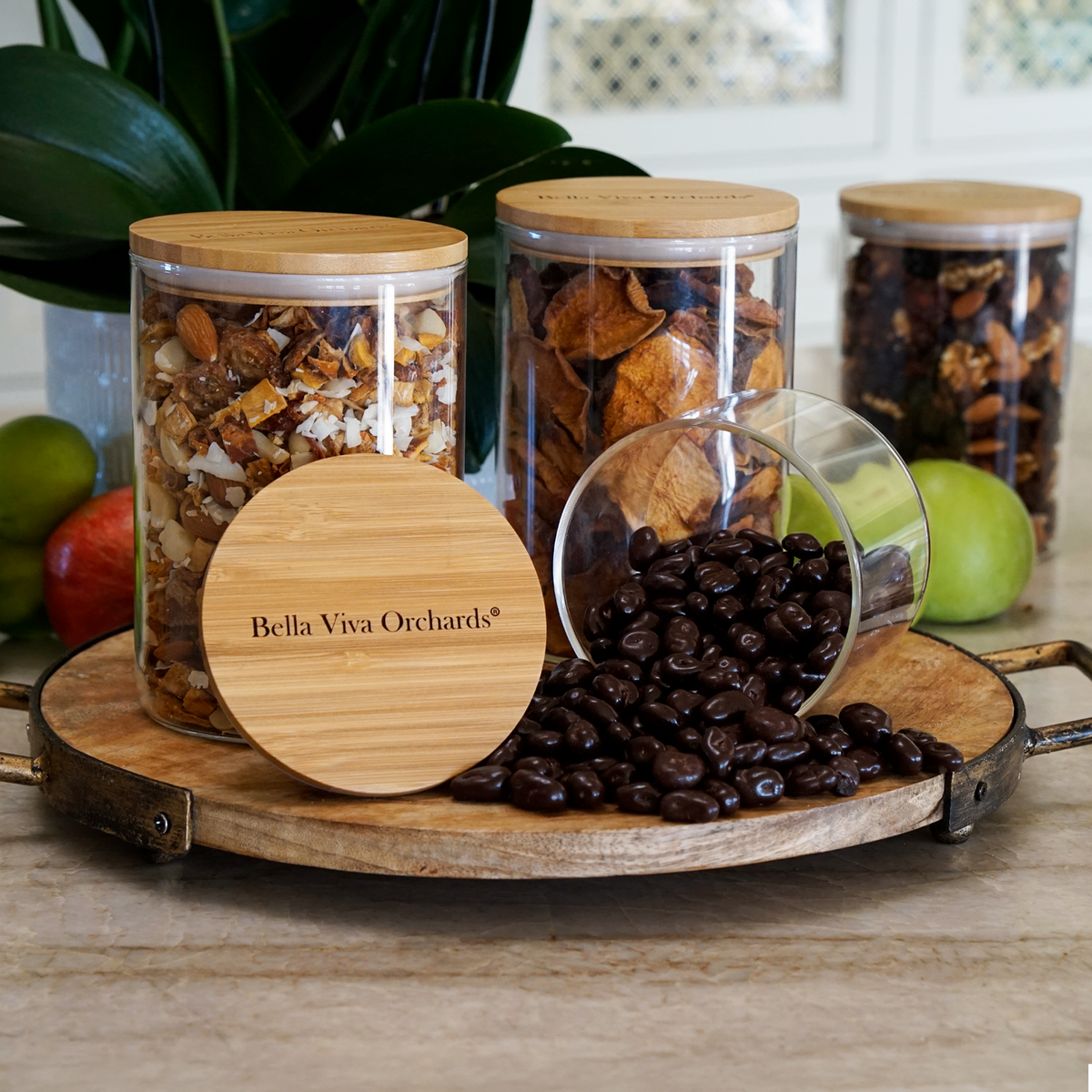 Organic Dried Fruit Gift Jar – Peach, Mango & Pineapple