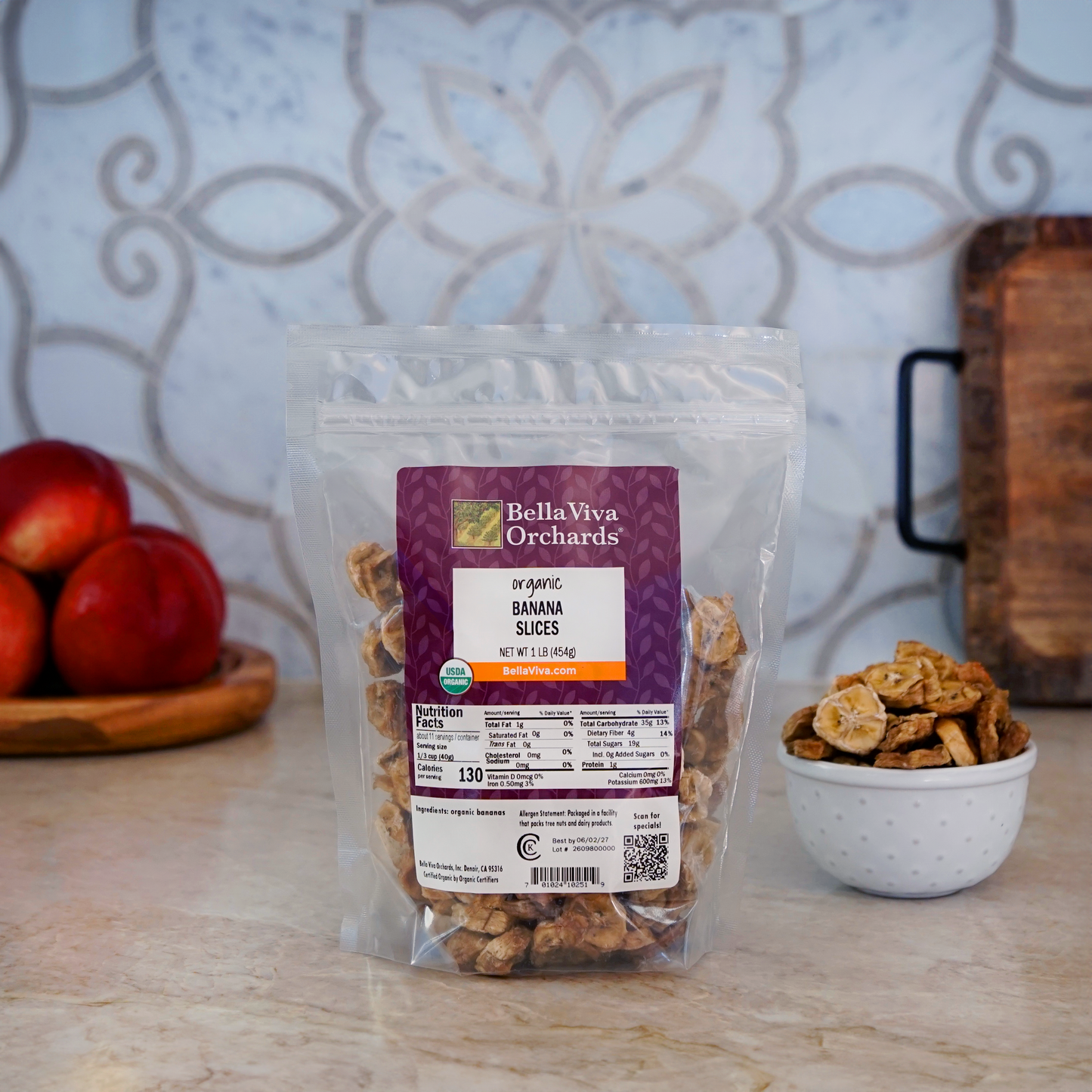 Organic Dried Banana Slices