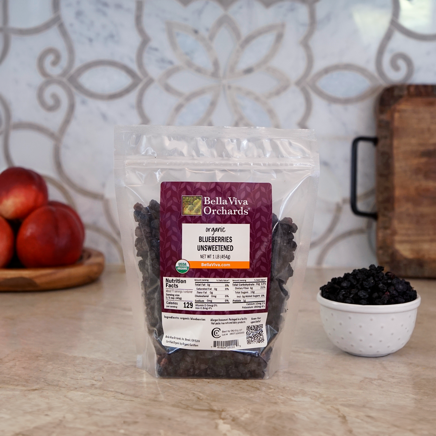 Organic Dried Blueberries (Unsweetened)