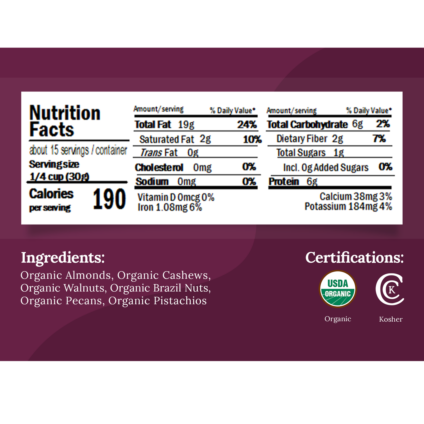 Organic Raw Mixed Nuts