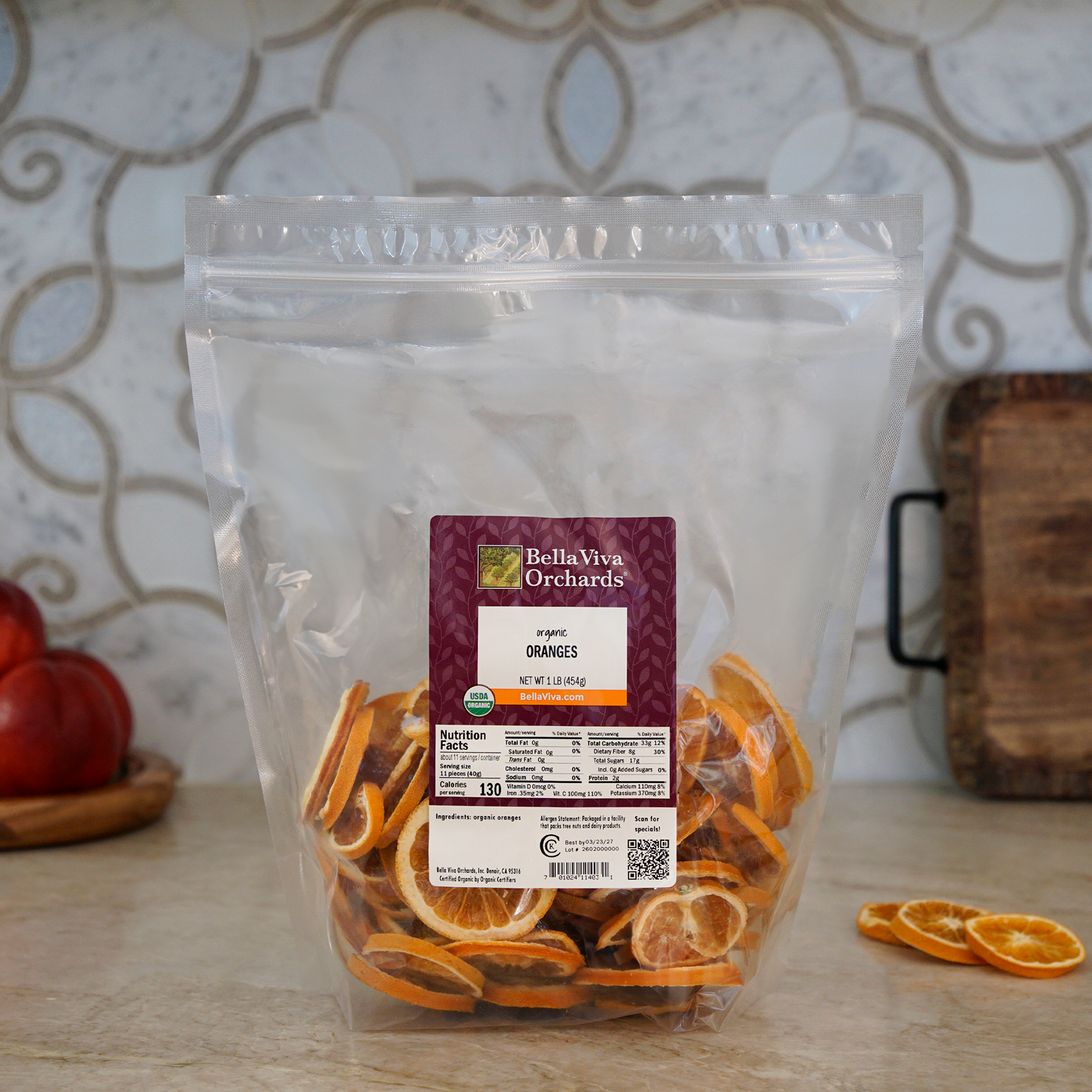 Organic Dried Orange Slices