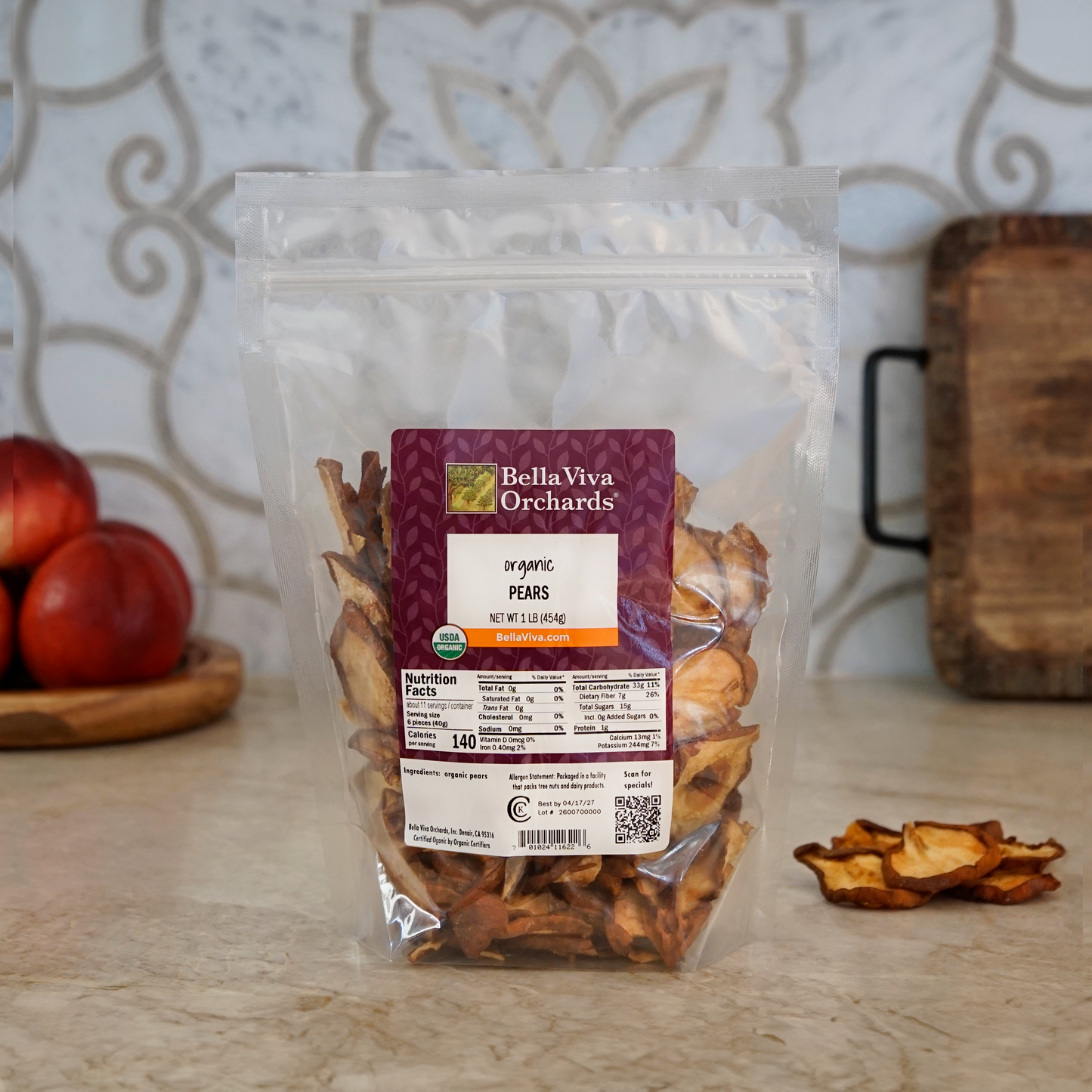 Organic Dried Pears