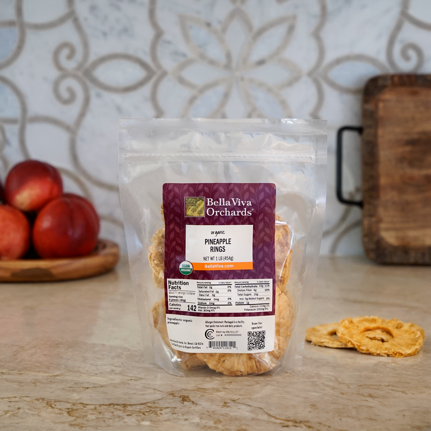 Organic Dried Pineapple Rings
