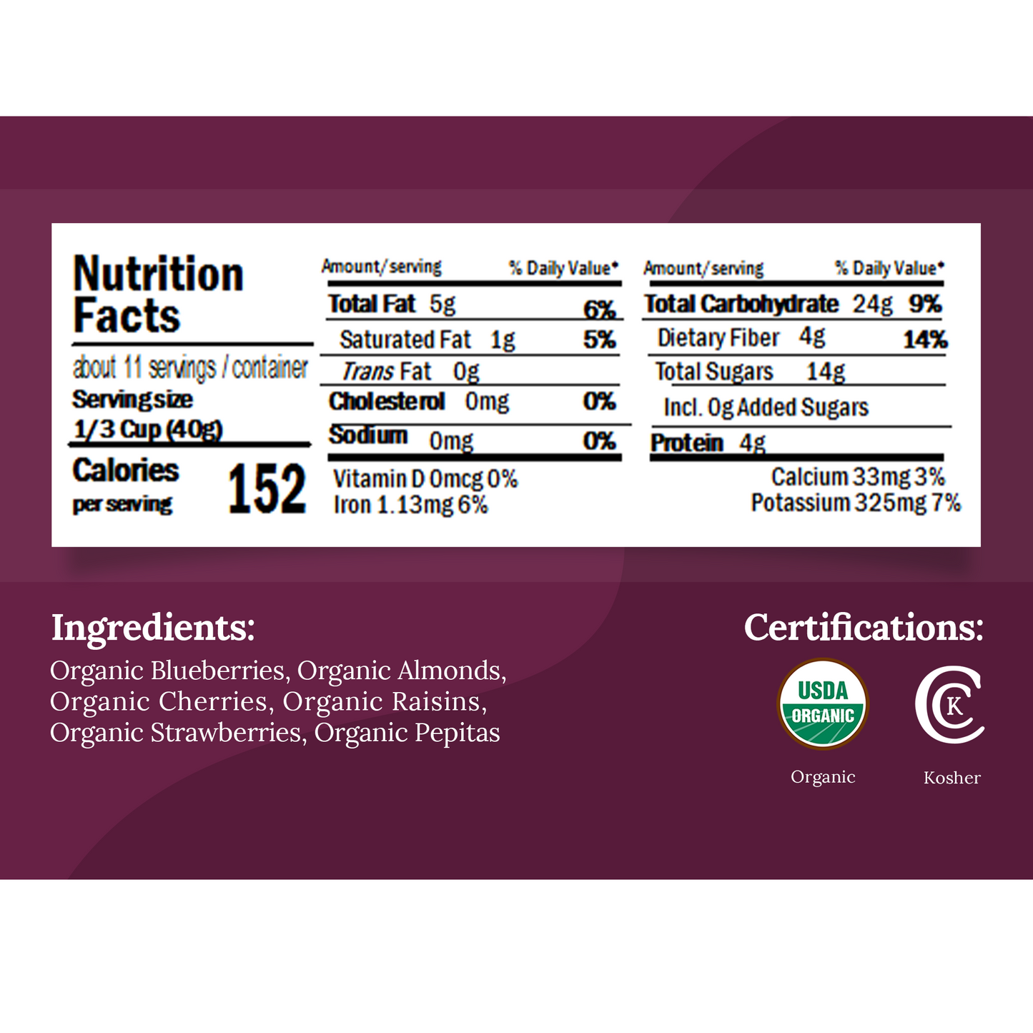 Organic Protein Trail Mix