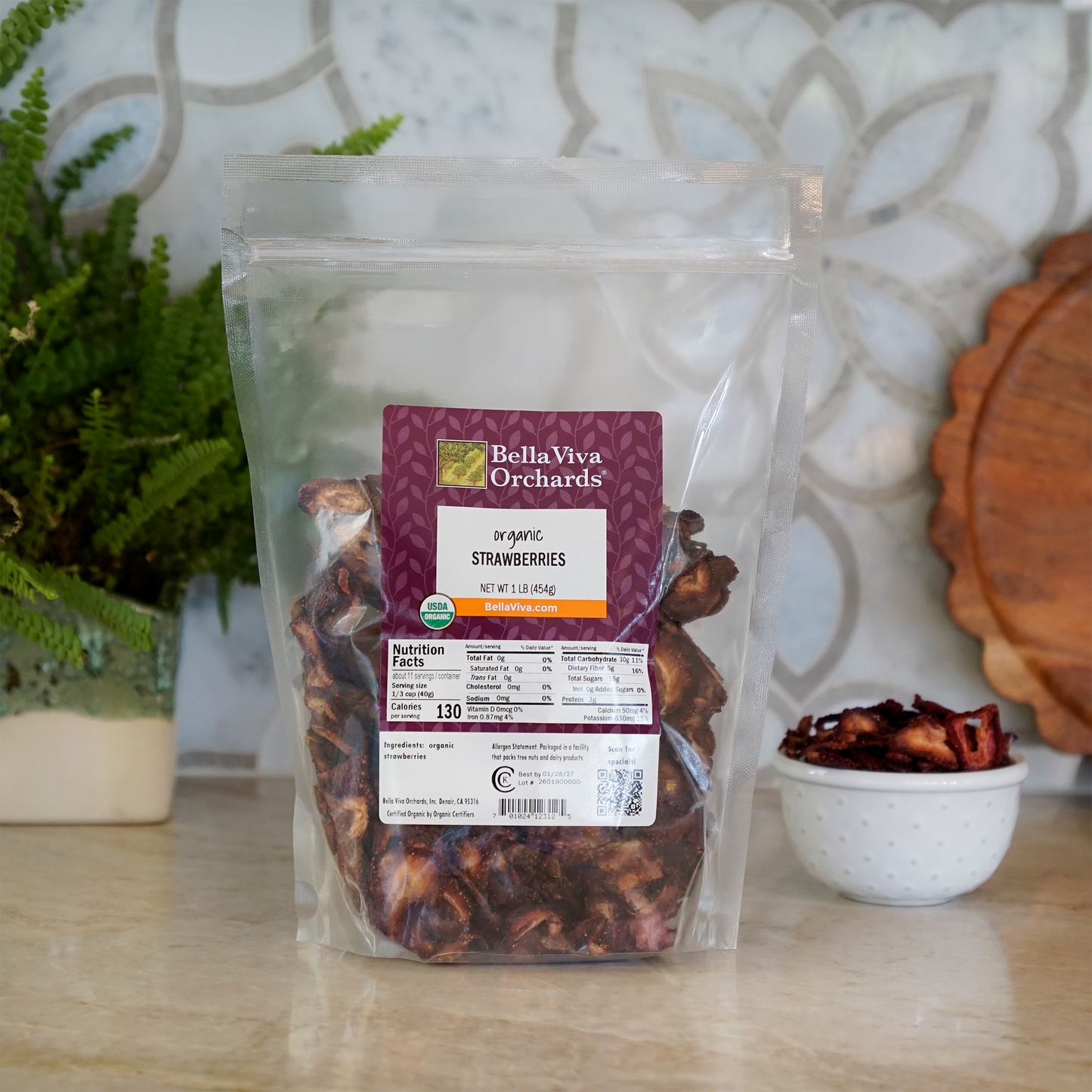 Organic Dried Strawberries