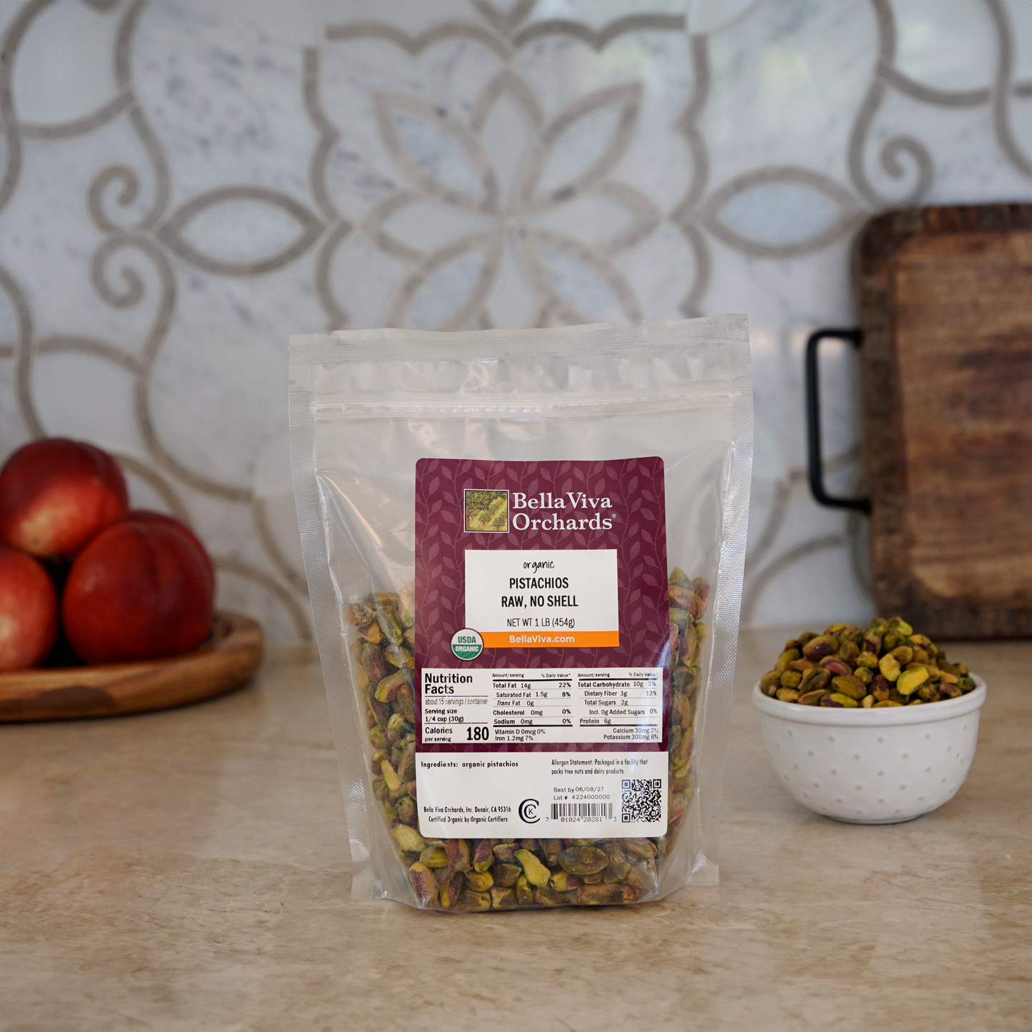 Organic Pistachios (Raw, No Shell)