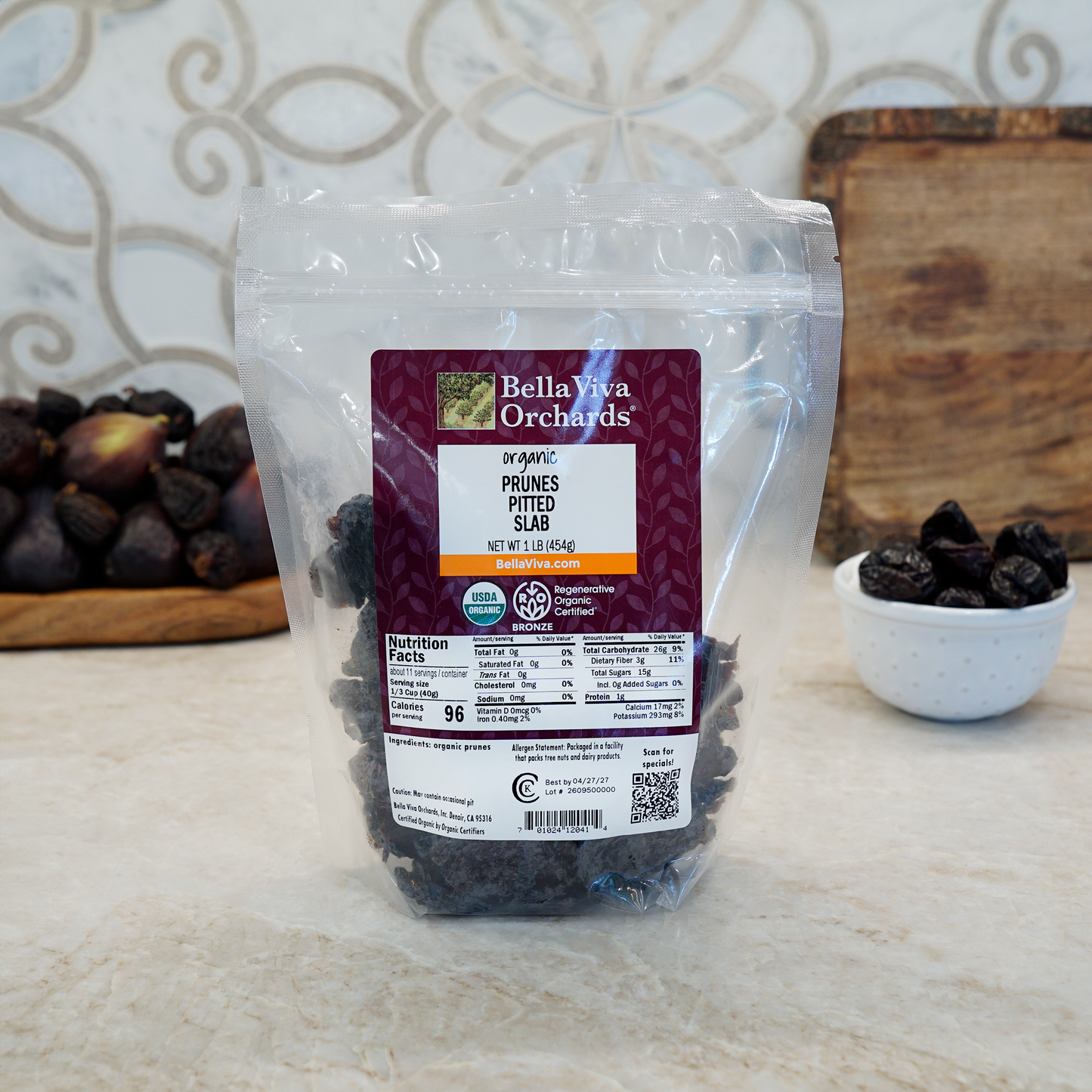 Regenerative Organic Certified Slab Pitted Prunes