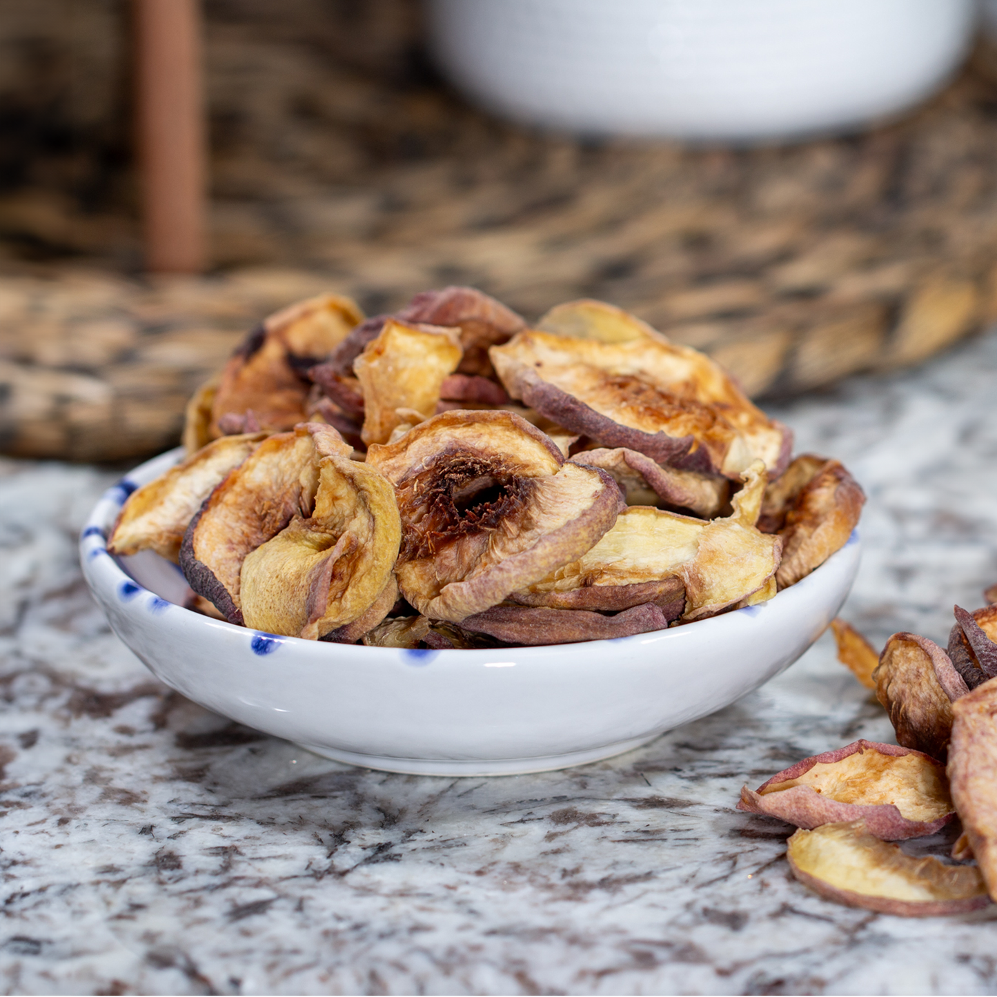 Regenerative Organic Dried White Peaches