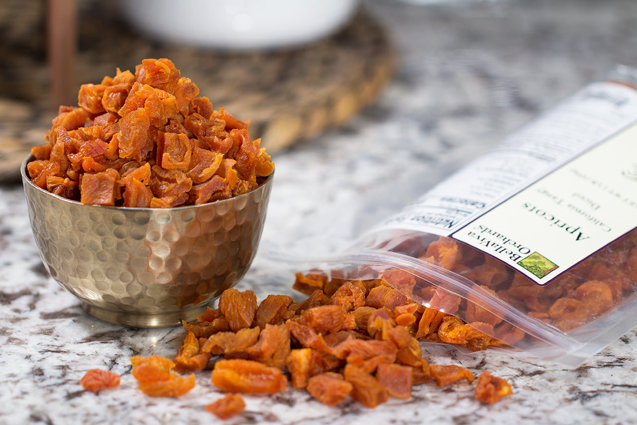 Diced Tangy California Apricots